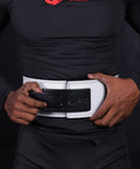 White Lever Belt