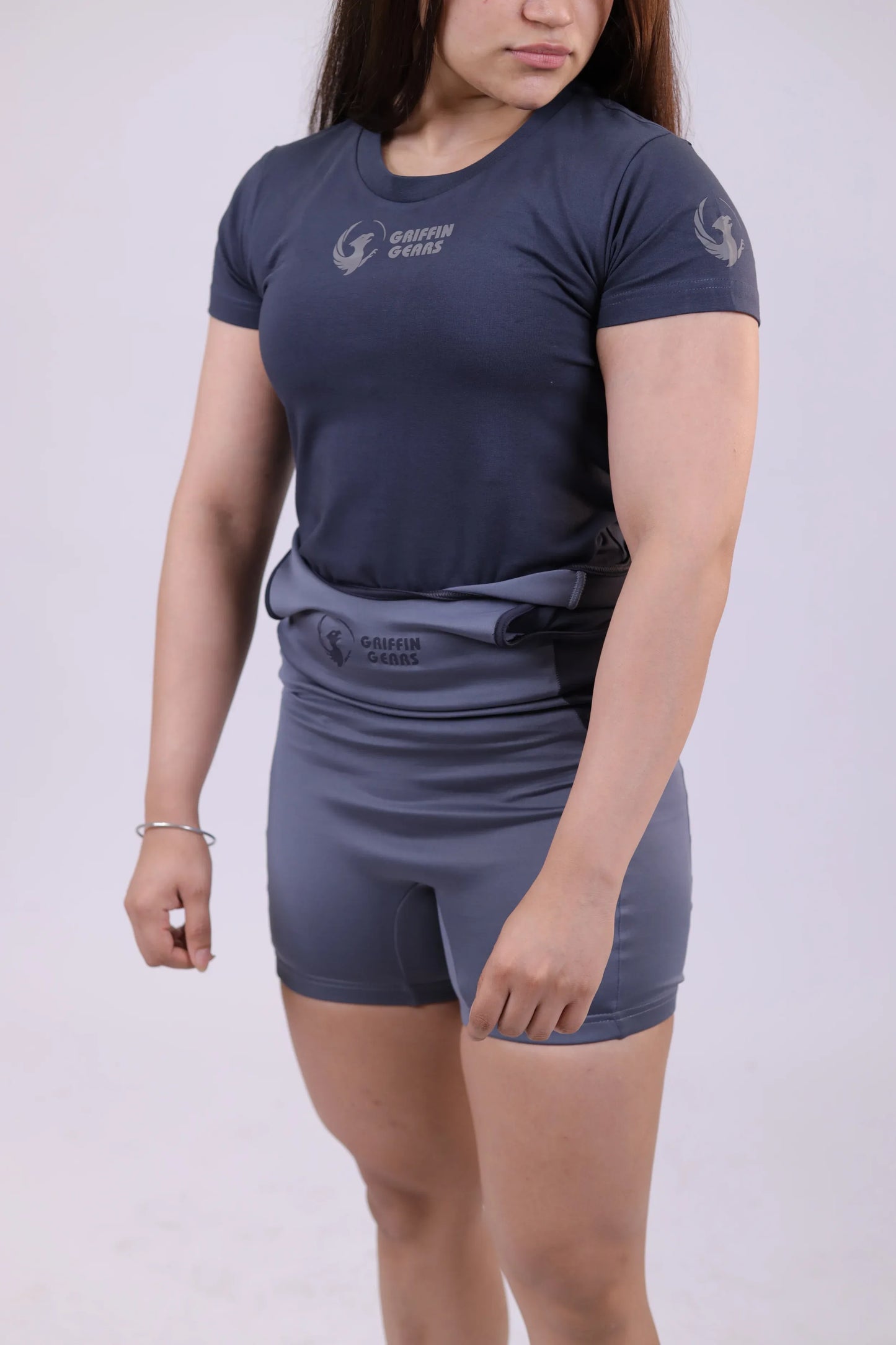 Griffin Gear Navy Blue Powerlifting T-Shirt - online