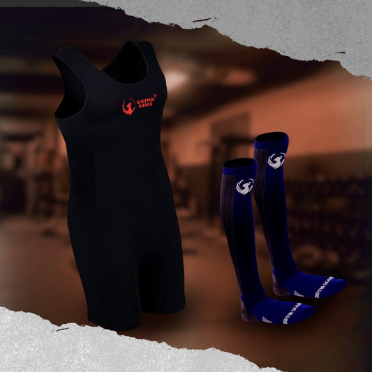Powerlifting Singlet and Deadlift Socks,