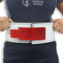 White Lever Belt