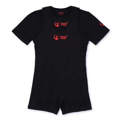 COMPLETE POWERLIFTING KIT ( 13mm lever belt+ singlet + T-shirt +7mm knee sleeves + wrist wrap+ Lifting strap + socks)