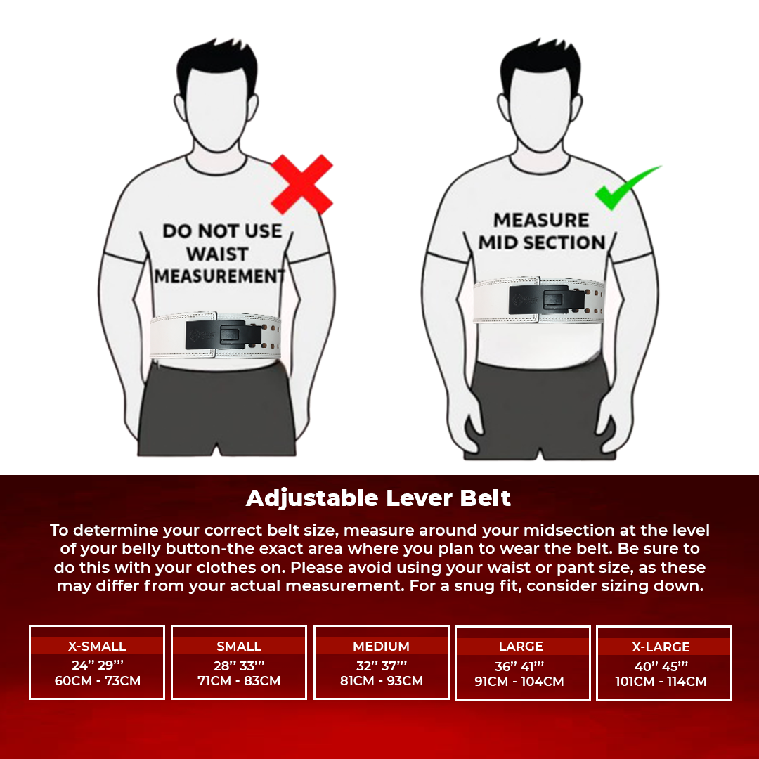 Adjustable White belt -13mm