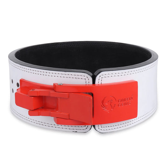 Adjustable White Lever Belt